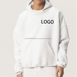 400GSM camiseta de peso pesado 100% algodón polar pulóver hombres ajuste Regular Color liso logotipo personalizado Digital secado rápido transpirable - Product Image 2