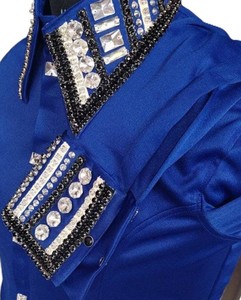 Chemise d'équitation Western Showmanship de qualité supérieure pour hommes et femmes pour vêtements équestres - Product Image 1