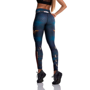 Meilleure vente en gros personnalisé marque Sublimation nouveau 2023 Design femme taille haute femmes Leggings Design avec 100% polyester/coton - Product Image 5