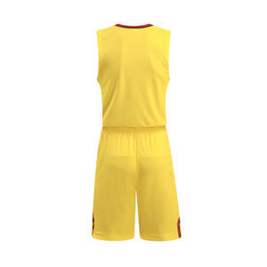 Uniforme de Baloncesto Personalizable de Verano, Transpirable, sin Mangas, de Color Sólido, para Hombres Adultos, Hecho en Pakistán, de Poliéster - Product Image 3