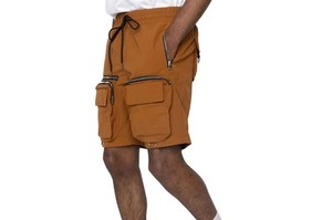Custom Made Men Cargo Heavy Nylon Multiple Pockets <b>Shorts</b> High Quality <b>Tactical</b> Out Door Brown Cargo <b>Short</b> Pants - Product Image 2