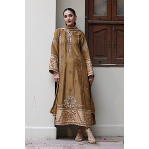 Conjunto de Camisa y Dupatta de Satén Nina - Product Image 1