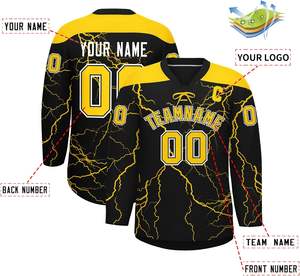 Camisetas de hockey sobre hielo personalizables a granel de PRODUCCIÓN DE FÁBRICA OEM personalizada con sublimación de logotipo bordado disponible al por mayor - Product Image 2