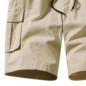 Venta al por mayor de algodón Cargo Pantalones cortos de hombre Casual Multi-bolsillos Diseño Tallas grandes Secado rápido Transpirable-Pantalones cortos de cintura media Cargo - Product Image 3