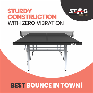 Table de tennis de table professionnelle extérieure pliable Stag Iconic Moveable, pleine taille, surface en MDF 25 mm, design School Line - Product Image 5