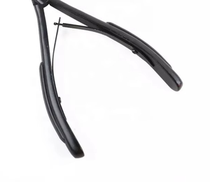 Pince à extensions de cheveux en acier inoxydable noir mat à prix raisonnable, outils multifonctionnels pour extensions de cheveux à usage commercial - Product Image 5