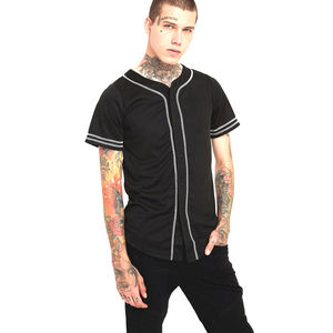 Camiseta de béisbol de sublimación personalizada OEM, conjunto de uniforme liso transpirable de talla grande a precio mayorista - Product Image 1