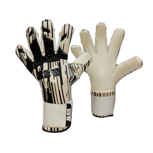 ถุงมือผู้รักษาประตูฟุตบอลแบบมืออาชีพปรับแต่งได้ยางลาเท็กซ์หนังพียูสำหรับการป้องกันในการเล่นกีฬา - Product Image 1