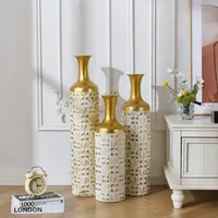 Vase à fleurs de table de luxe, écologique, de style côtier, en fer, fait main, décoratif, par Zahid Exports