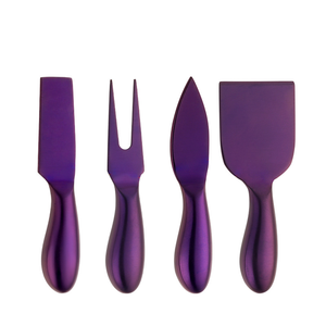 Juego de cuchillos para queso de 4 piezas de acero inoxidable de alta calidad al por mayor en muchos colores para fiesta hogar restaurante a bajo precio - Product Image 2