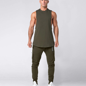 Débardeurs d'entraînement sans manches pour hommes Musculation Muscle Cut-Off Gym Performance Shirt Vêtements de sport en gros - Product Image 4