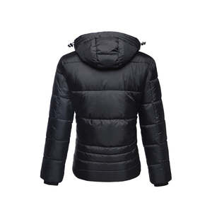 Hommes à la mode haute rue toile Bomber veste hiver léger à capuche chaud coupe-vent manteau - Product Image 2
