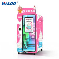 Máquina Expendedora de Yogurt y Helado Suave con Pago por Monedas, Código QR y Token