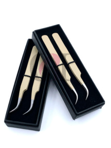 แหนบต่อขนตาปลายแหลมสีเงิน ด้ามจับโค้งรูปทรงเพชร ผลิตจากสแตนเลสคุณภาพสูงเคลือบสีแบบผงสำหรับงานมืออาชีพ - Product Image 5