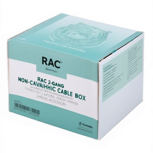Boîtier de câblage non métallique RAC à 2 modules, profondeur 2,94 pouces, accessoire de câblage - Product Image 2