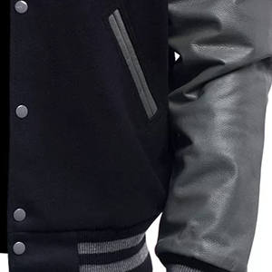 2025 personnalisé nouveaux hommes laine corps en cuir manches patchs brodés université hommes veste Letterman Baseball collège veste pour homme - Product Image 4