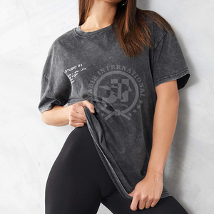 Nuevas camisetas cómodas para mujer, 100% de algodón, manga corta, DISEÑO DE CUALQUIER Color, camisetas transpirables de Color sólido liso para mujer - Product Image 6