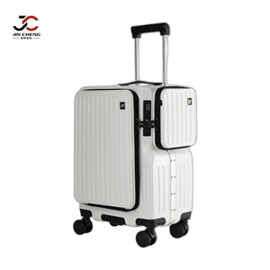 Maleta con Ruedas y Compartimento para Equipaje con Apertura Frontal y Marco de ABS, Bolsa Lateral Pequeña Desmontable, Maleta de Viaje Pequeña con Candado para Hombre y Mujer - Product Image 1
