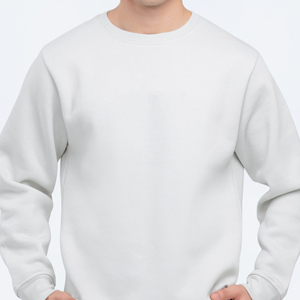 เสื้อกันหนาวผ้าฝ้าย100% สำหรับผู้ชายเสื้อสเวตเชิ้ตสีเทา450 500แกรมม็อกคอฝรั่งเศสเทอร์รี่สำหรับผู้ชายโลโก้ออกแบบได้ตามที่ต้องการ - Product Image 4