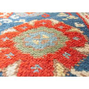 Alfombras de Lana Anudadas a Mano Aalam, Rojas y Naranjas con Patrones Florales y Abstractos, Rectangulares de 9x12 para Entrada y Sala de Estar, Pae-5971 - Product Image 3