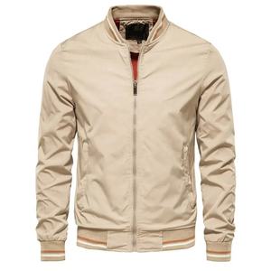 Veste Safari de Qualité Supérieure Grande Taille Col Revers Haut Col Automne Décontractée Fermeture Éclair Devant Service OEM pour Hommes - Product Image 4