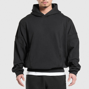 Chándales holgados personalizados para hombres Juego de chándal de color de contraste holgado de peso pesado - Product Image 1