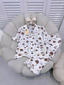 [COUTURE D'USINE] PW68 2025 Pyjamas pour femmes 100% tissu en coton pour aider le porteur à se sentir à l'aise dans toutes les activités - Product Image 4