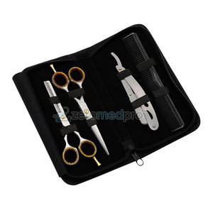 Kit de Peluquería Profesional, Tijeras, Navaja, Peines, Suministros de Peluquería, Set Profesional de Peluquería - Product Image 2