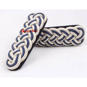 Épaulettes de cérémonie en dentelle tressée Meilleure vente Épaulettes de haute qualité pour uniforme de cérémonie - Product Image 3