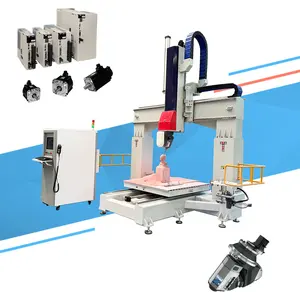 High Precision 5 Axis 3D Engraving Machine CNC Router for Woodworking