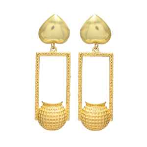 Ensemble de boucles d'oreilles Golden Love Top Dangle Pot - Product Image 1