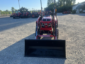 Mahindra OJA 2126 Compact Tractor <b>for</b> Sale 4WD Diesel Includes Front Loader & Backhoe Attachment <b>for</b> Agricultural <b>Machinery</b> - Product Image 4