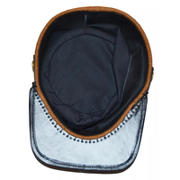 Raro francés clásico III Kepi hecho a mano bordado de lingotes sombreros antiguos fabricación tocado 1829 1914