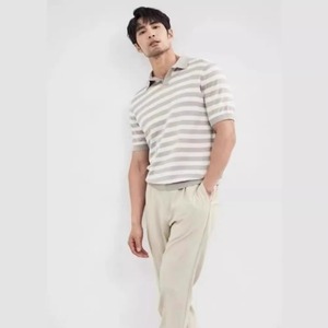 Europe et Amérique ins2026SummerPOLOMen's Jacquard Zipper Sports Polo Shirt - Product Image 3