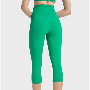 Wholesale Quick-Drying Seamless High Waist Fitness Pants Sexy Hip Sports Elastic Yoga <b>Leggings</b> for Adults Solid <b>Pattern</b> - Product Image 3