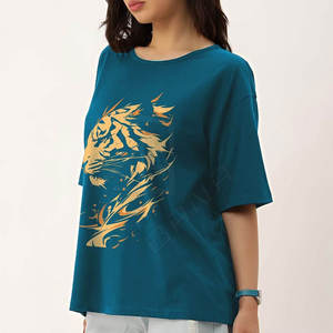 Camisetas de mujer y Niña de alta calidad, camisetas con estampado de logotipo de lujo de Color sólido a la moda para el verano - Product Image 1