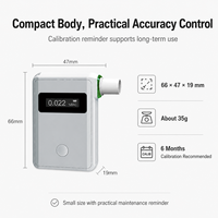 Alat Tes Alkohol Breathalyzer Sel Bahan Bakar OEM dengan Logo Kustom dan Layar OLED