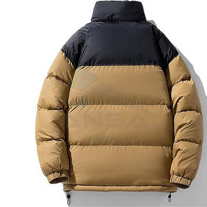 Chaqueta acolchada cálida para hombre, Abrigo acolchado con cremallera gruesa y cuello levantado para trabajo al aire libre, Camping, senderismo, esquí, colores personalizados - Product Image 2