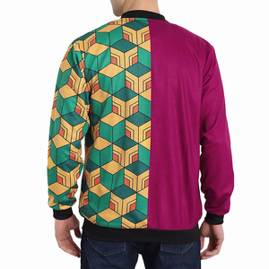 Vestes en satin de soie de baseball d'approvisionnement d'usine pour hommes blouson d'aviateur en satin de haute qualité à sublimation personnalisée pour hommes - Product Image 2