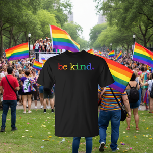 T-shirt Be Kind LGBTQ+ Trans Pride, vêtements promotionnels pour les alliés fiers de la communauté gay et transgenre - Product Image 3