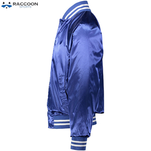 Veste de baseball en satin respirant Offre Spéciale pour adultes dernier style avec toile de meilleure qualité de sport de raton laveur pour les vêtements d'hiver - Product Image 3