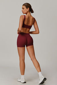 Soutien-gorge de sport personnalisé 2026 en gros, écologique, extensible dans 4 directions, bretelles fines, respirant, séchage rapide, idéal pour le fitness et la gym pour femmes - Product Image 5