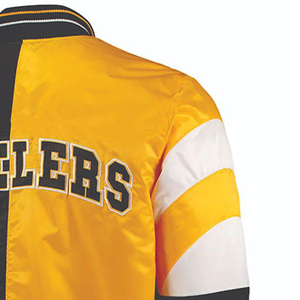 Chaqueta universitaria de satén de alta calidad para hombre, chaqueta personalizada al por mayor, chaqueta con letras impermeable de moda de Pakistán - Product Image 6