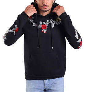 Sweat à capuche brodé de qualité supérieure pour hommes, coupe oversize, en mélange de coton, personnalisable, prix de gros - Product Image 1