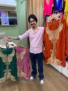 Indische pakistani sche Designer Punjabi Dhoti Bollywood <span class=keywords><strong>Salwar</strong></span> Kameez Potli Party Wear Kleid Kleidung Verkaufs kleid Frauen Hochzeits kleidung - Product Image 6