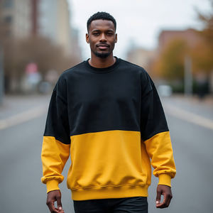 Sweat-shirt Homme Grande Taille Tissu Lourd Respirant 400GSM Pull ras du cou Sweat-shirts Homme - Product Image 5