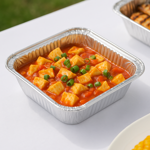 OEM 1750 ml square Aluminum Aluminum Lunch <b>Box</b> Manufacturers Cheap Aluminum in Vietnam - Product Image 1