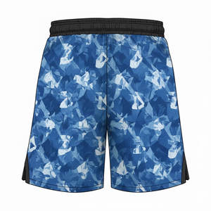 กางเกงขาสั้นลำลองผ้าซาตินสำหรับผู้ชาย ระบายอากาศได้ดี เหมาะสำหรับการฝึกซ้อมกีฬา พิมพ์ลายกราฟิกทีมแบบเฉพาะตัวด้วยเทคนิคการพิมพ์แบบรีดร้อน ผ้าแห้งเร็ว - Product Image 2