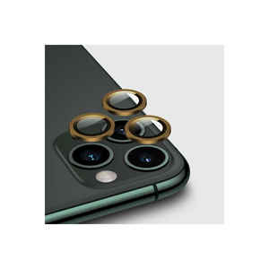 Protection d'objectif photo Premium Gold pour iPhone 12 Pro avec anneau métallique en verre trempé MRSA CL-01 - Product Image 1