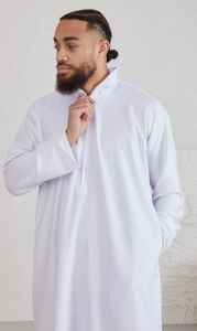 Thobes Prêt-à-Porter à la Mode pour Hommes Vente en Gros Style Pakistanais Saoudien Jubba Thawb Robe de Prière Longue pour Hommes Adultes Musulmans - Product Image 6